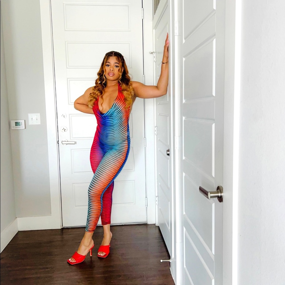 Multi colored jumpsuit